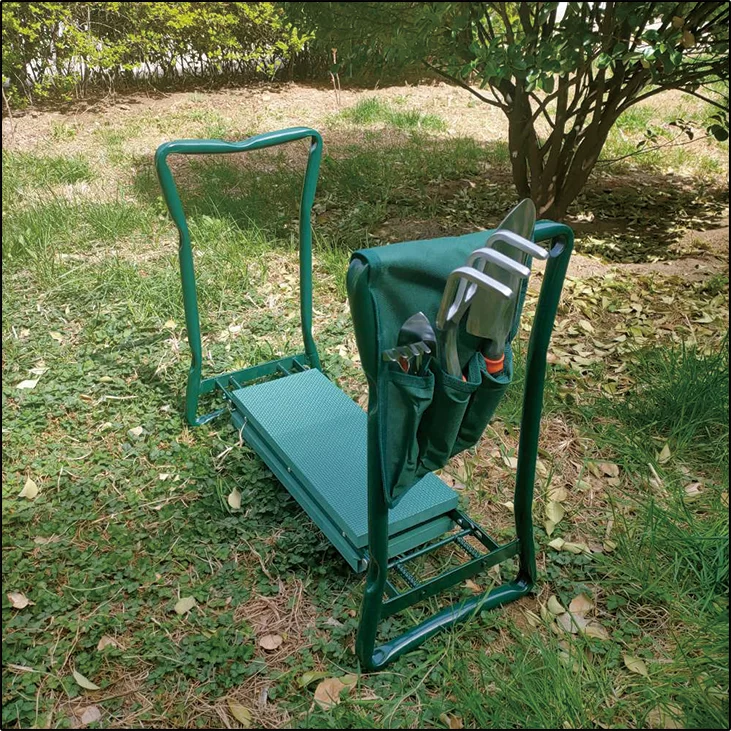 Joelho do jardim e assento