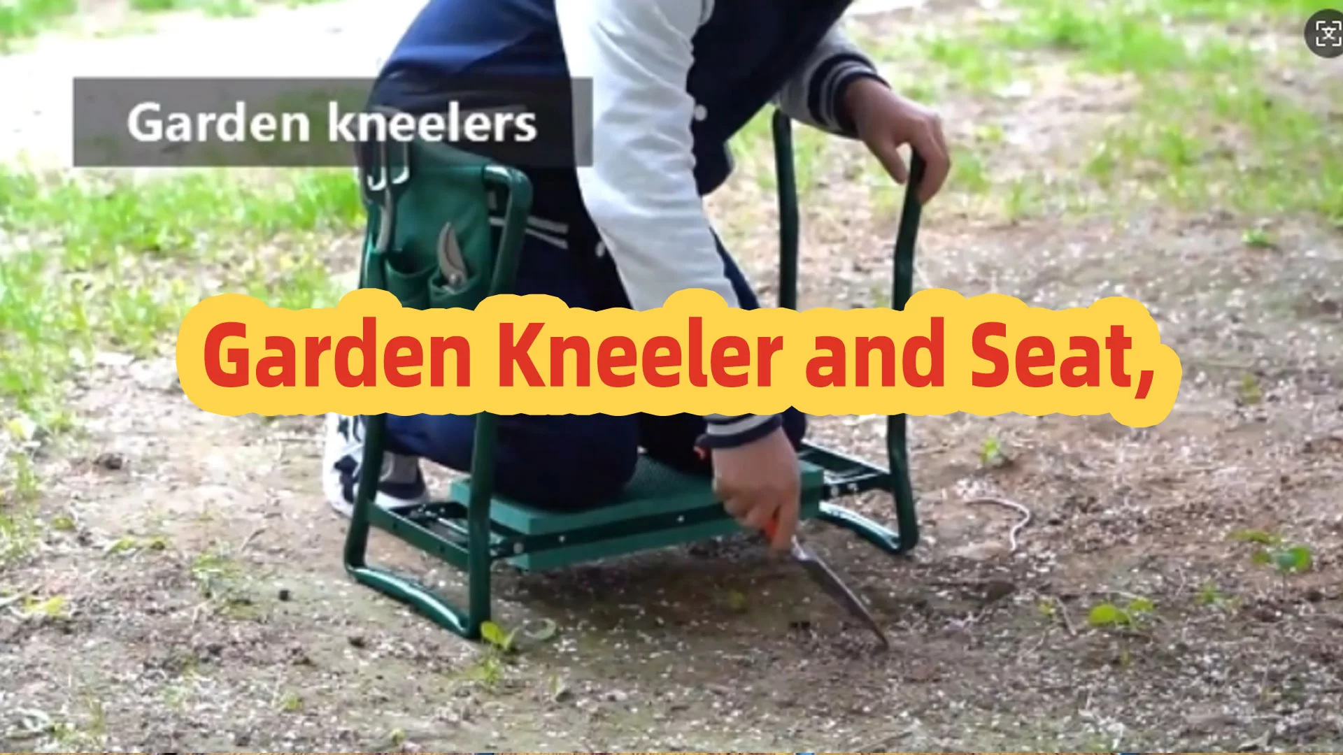 Joelho do jardim e assento, taburete de jardim dobrável para ajoelhar e sentar para evitar joelho